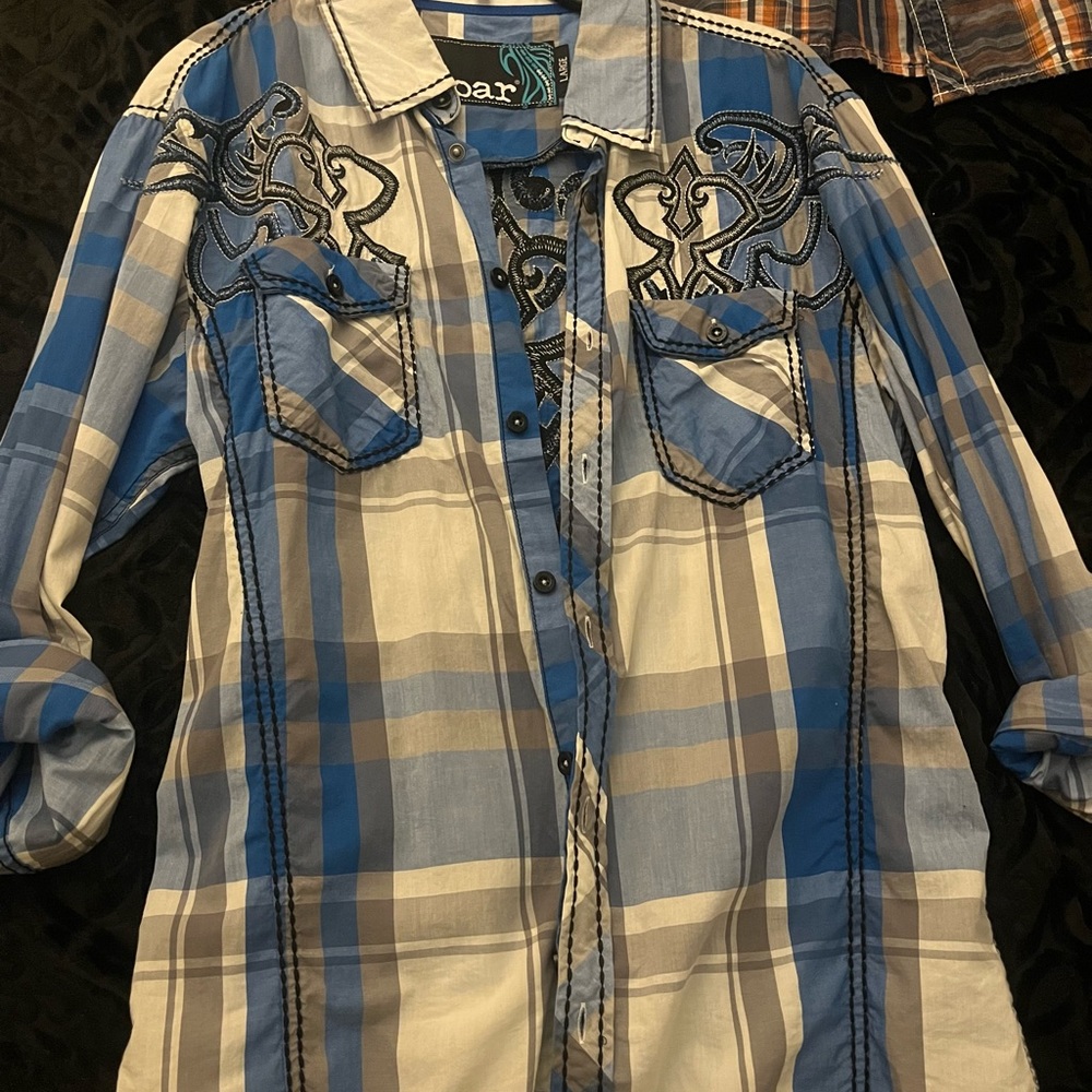 Roar Large dress shirt also bought from Buckle